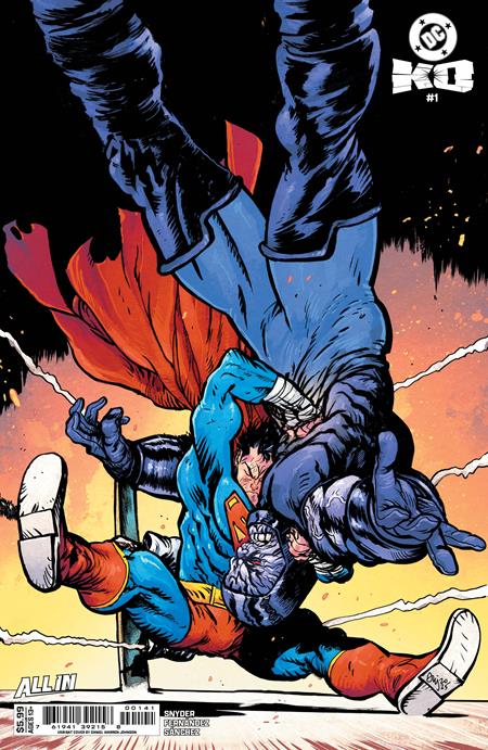 DC K.O. #1 (OF 5) CVR C DANIEL WARREN JOHNSON CARD STOCK VAR