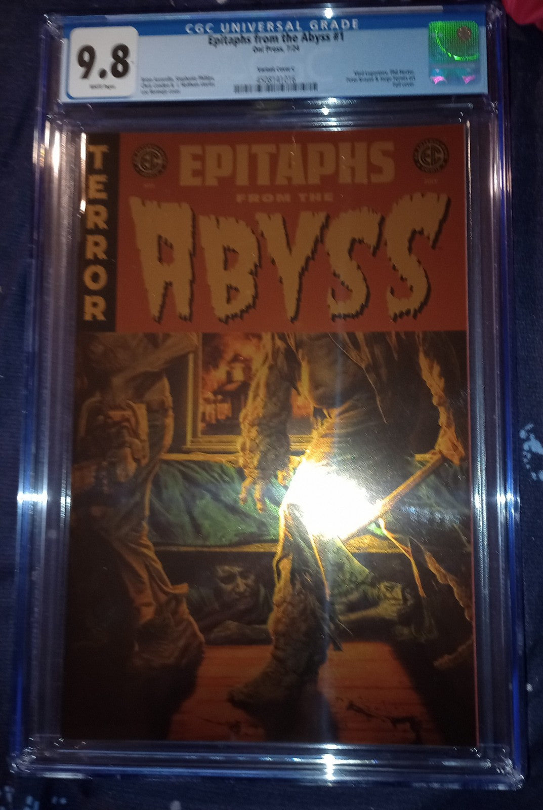 EC EPITAPHS FROM THE ABYSS #1 ONI PRESS 2024 LEE BERMEJO FOIL VARIANT CGC 9.8 NM