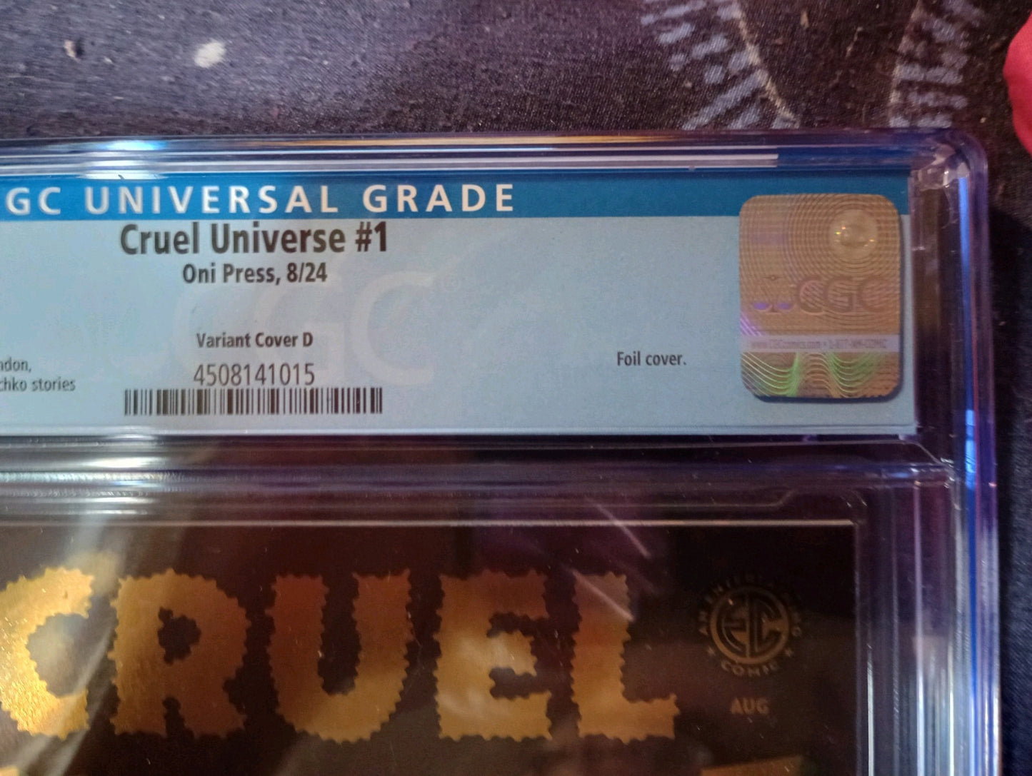 EC CRUEL UNIVERSE #1 ONI PRESS CVR D WILLIAMS III FOIL 2024 CGC 9.8 NM