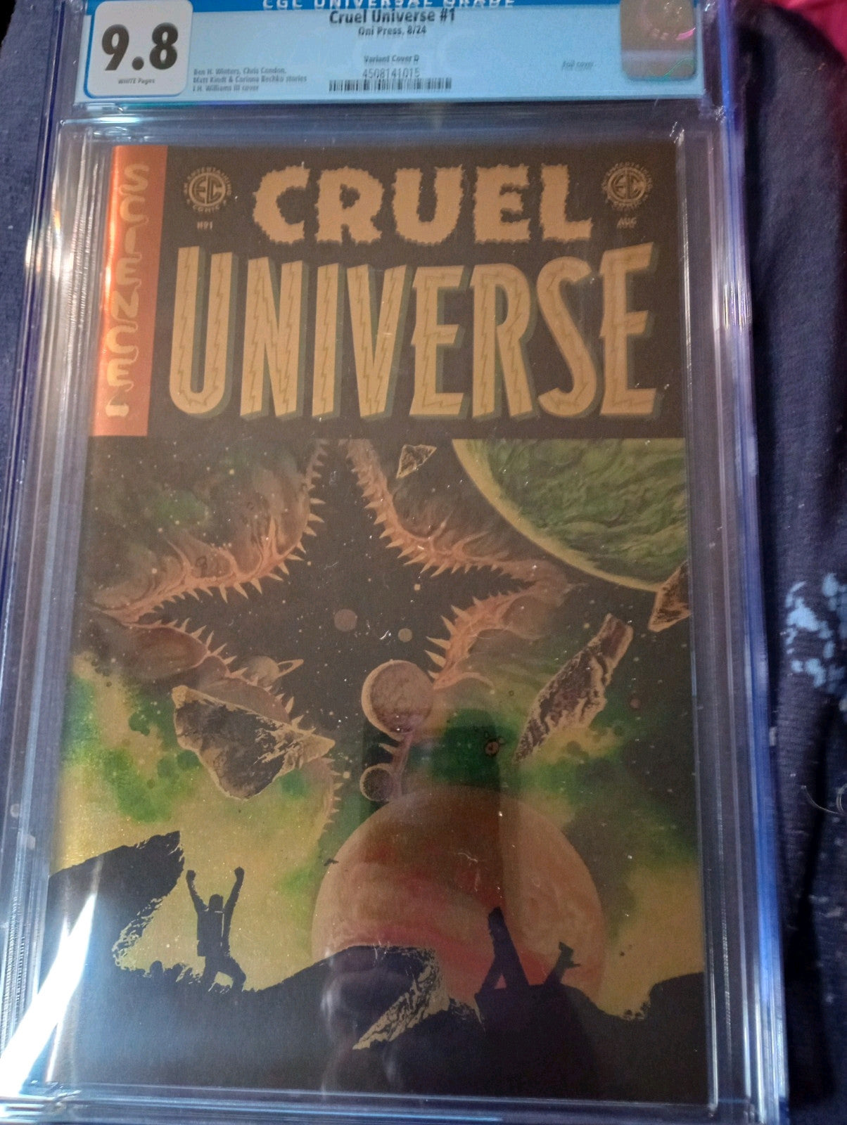 EC CRUEL UNIVERSE #1 ONI PRESS CVR D WILLIAMS III FOIL 2024 CGC 9.8 NM
